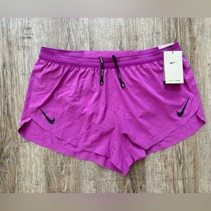 Nike Aeroswift ADV 2” Brief Running Shorts Fuchsia Men’s Sz Large FN3348-518